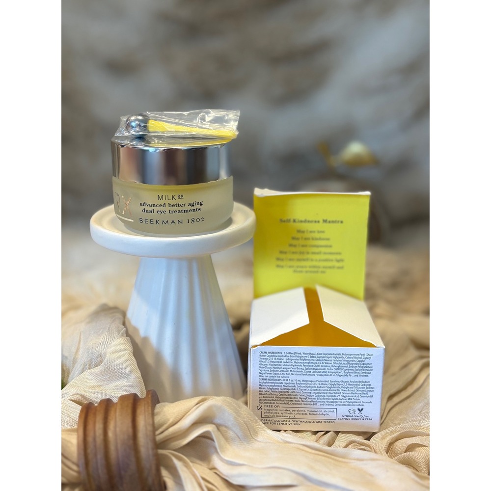 Beekman 1802 Milk RX Advanced Better Aging Dual Eye Treatments 0.68oz NIB